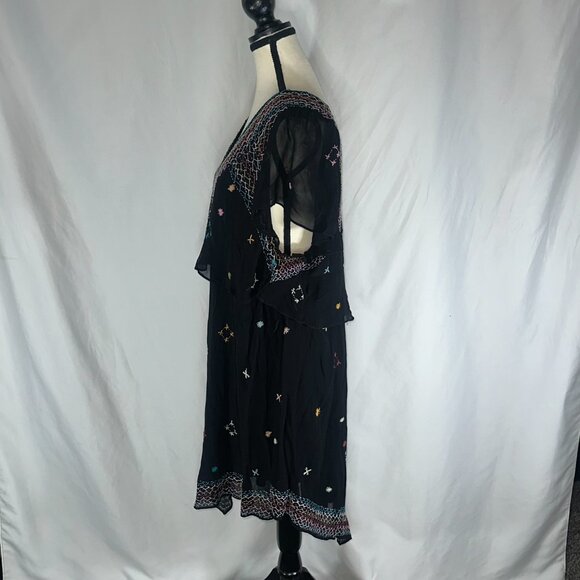 Free People - Lg These Eyes Together One Shoulder Embroidery Asymmetrical - Picture 5 of 10